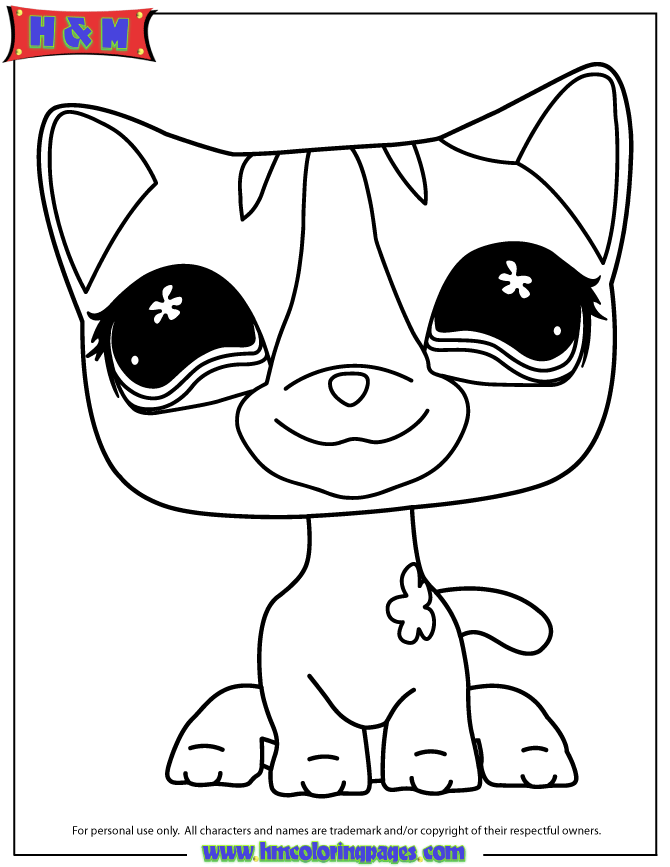 Plansa de colorat cu Littlest Pet Shop 42 37